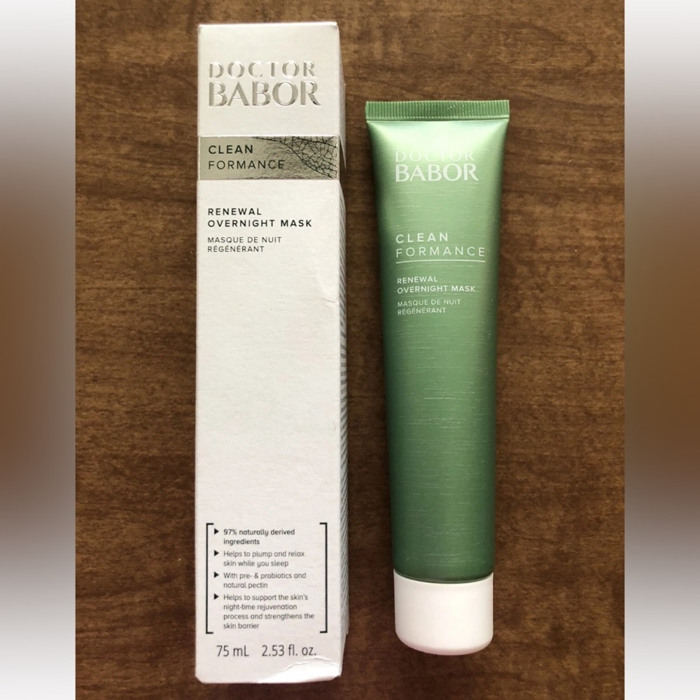 Doctor BABOR Cleanformance Renewal Overnight Mask 2.53 oz 75ml Full Size ~ NIB❤️